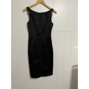 Women's TARA JARMON Black Sleeveless Sheath Dress Size 6